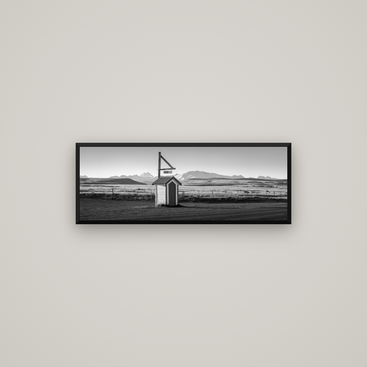 Twilight Reverie, Irishman Creek's Silent Witness — Basel Black Matte, 85×30 cm. New Zealand fine art wall art by Stephen Milner.
