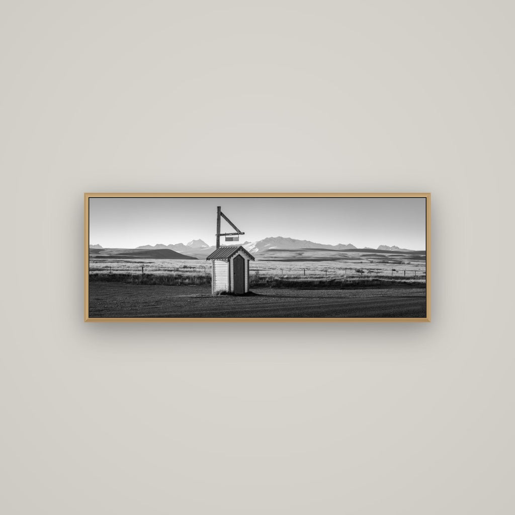 Twilight Reverie, Irishman Creek's Silent Witness, Basel Natural Oak, 113×40 cm. New Zealand fine art wall art by Stephen Milner.