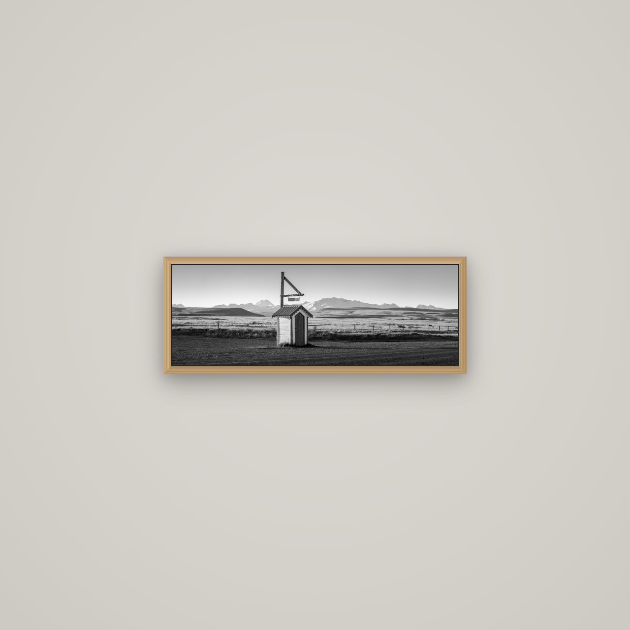Twilight Reverie, Irishman Creek's Silent Witness, Basel Natural Oak, 57×20 cm. New Zealand fine art wall art by Stephen Milner.