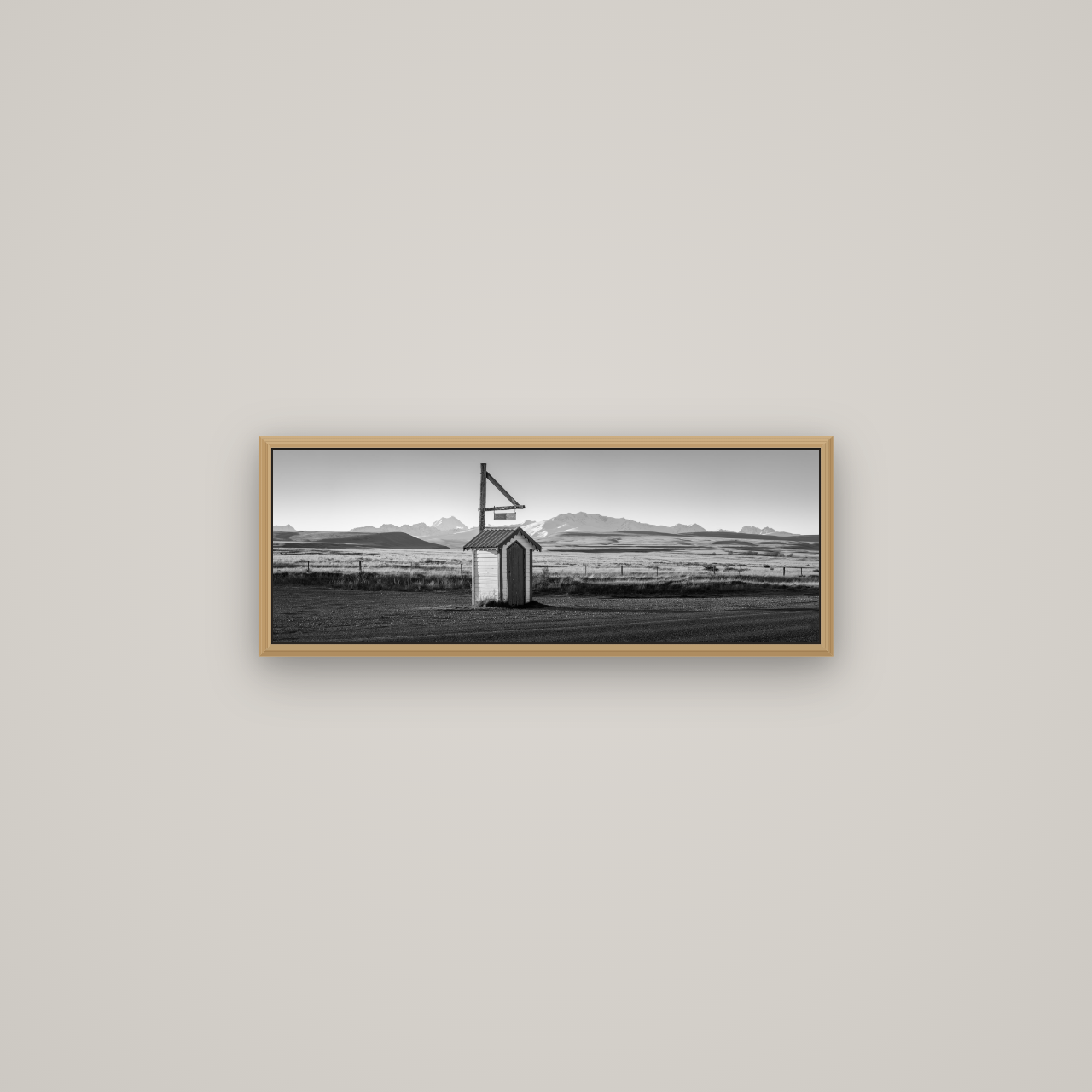 Twilight Reverie, Irishman Creek's Silent Witness, Basel Natural Oak, 68×24 cm. New Zealand fine art wall art by Stephen Milner.
