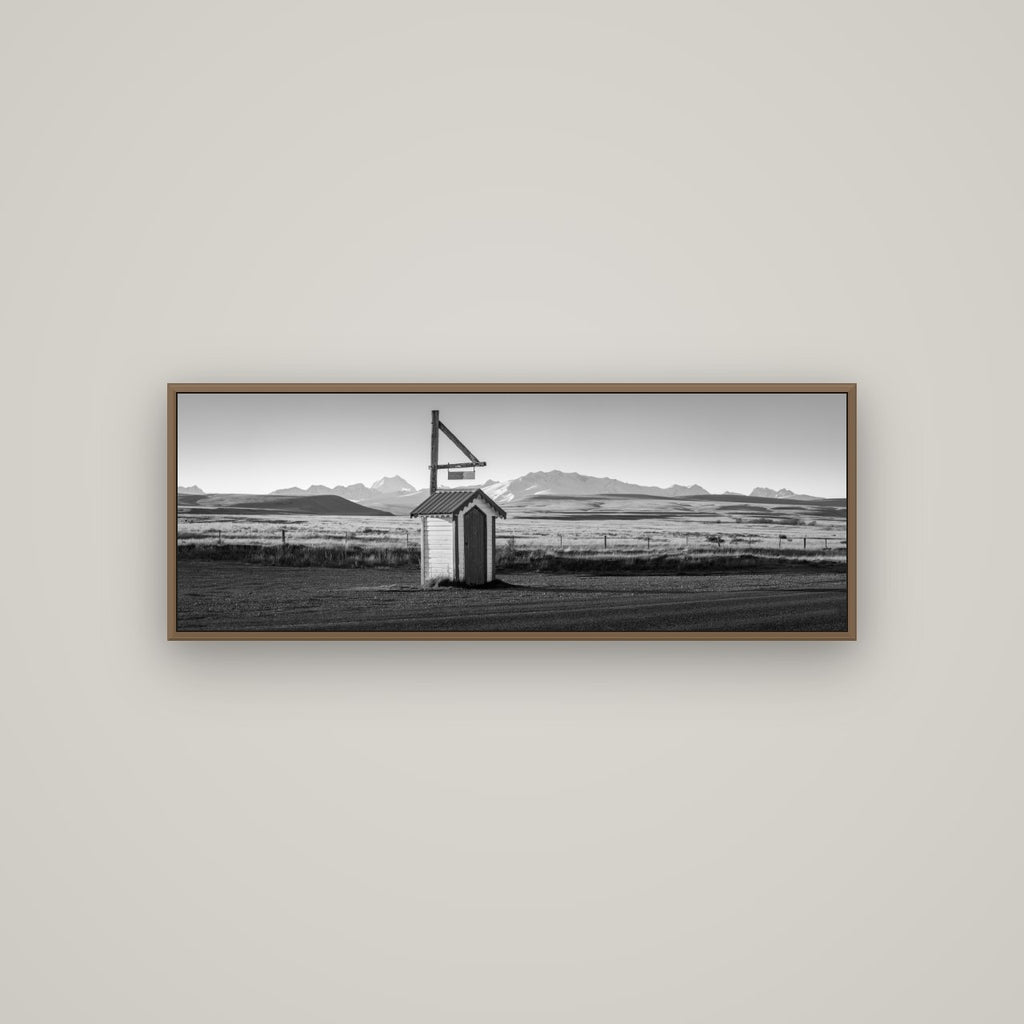 Twilight Reverie, Irishman Creek's Silent Witness, Basel Walnut, 113×40 cm. New Zealand fine art wall art by Stephen Milner.
