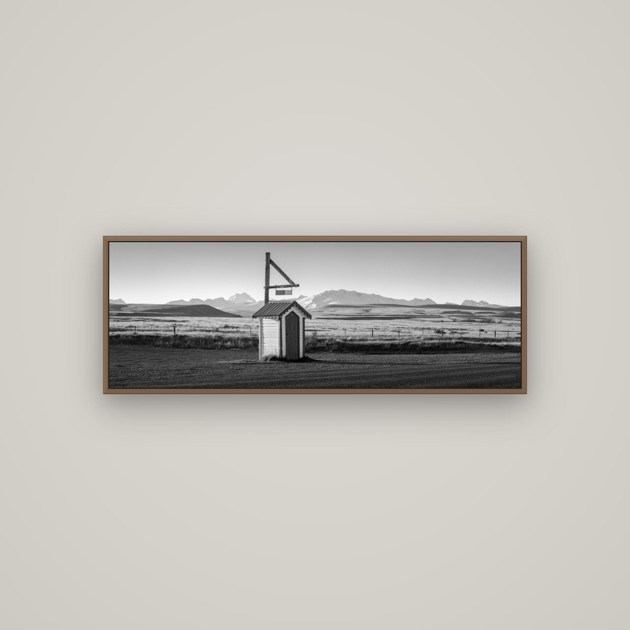 Twilight Reverie, Irishman Creek's Silent Witness, Basel Walnut, 113×40 cm. New Zealand fine art wall art by Stephen Milner.
