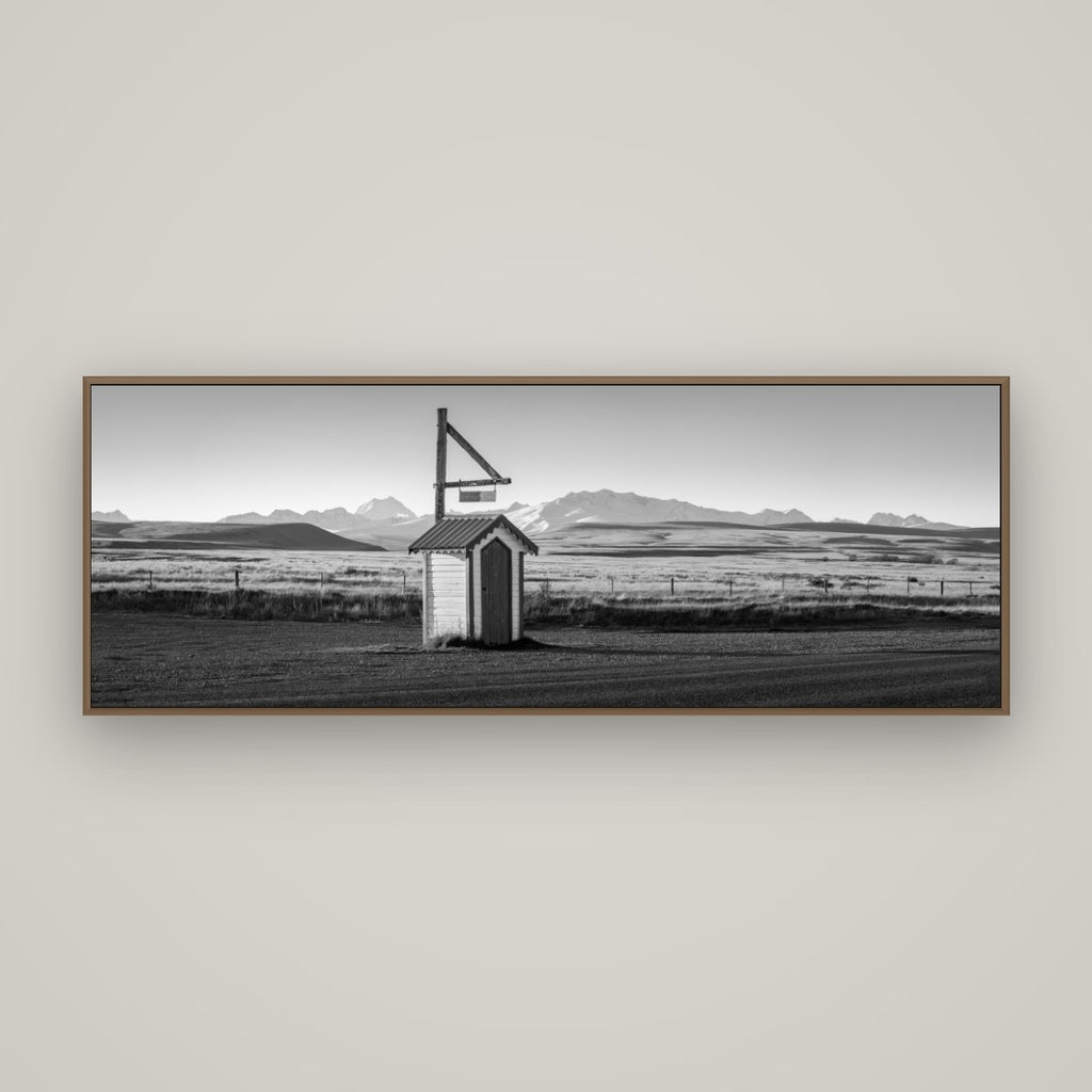Twilight Reverie, Irishman Creek's Silent Witness, Basel Walnut, 170×60 cm. New Zealand fine art wall art by Stephen Milner.