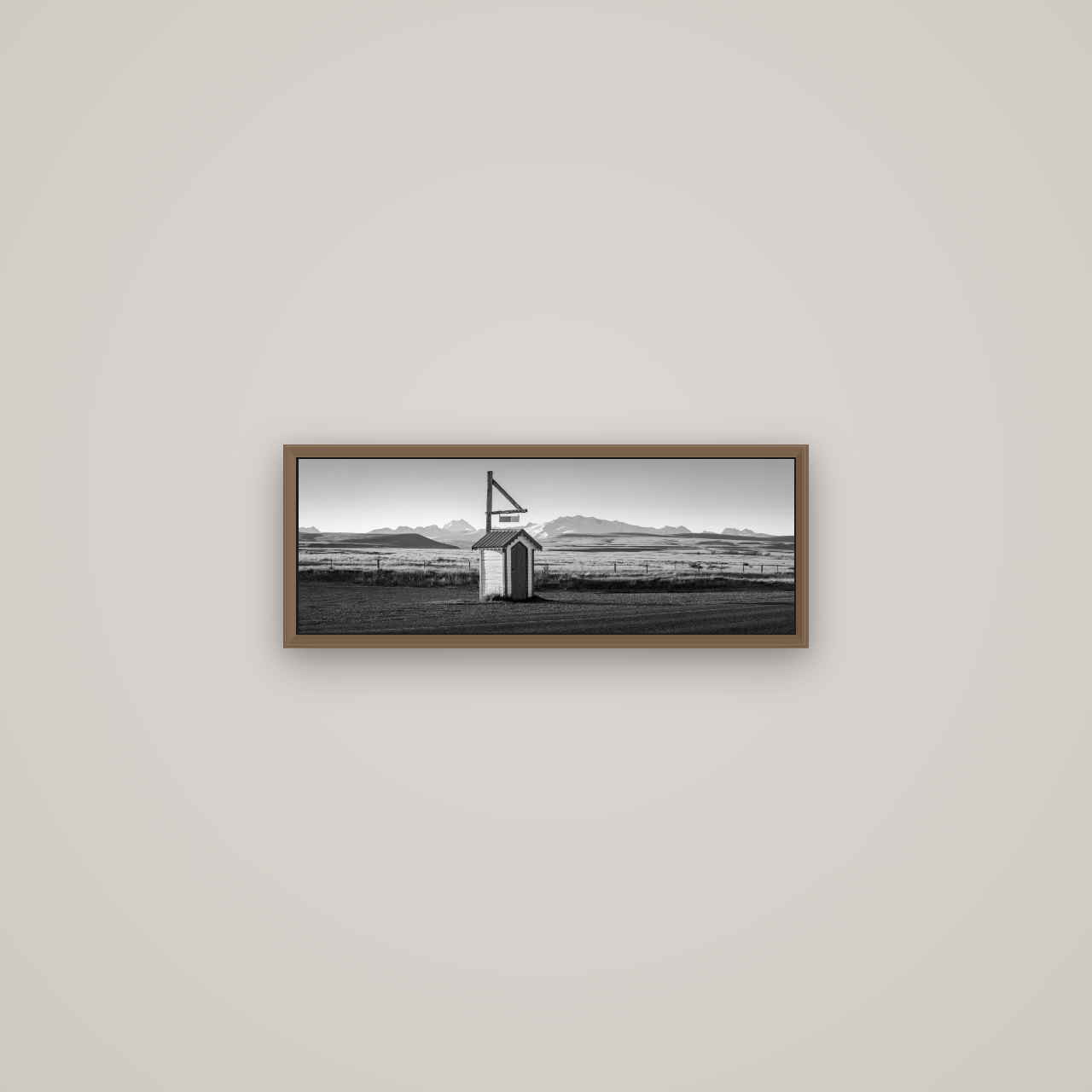 Twilight Reverie, Irishman Creek's Silent Witness, Basel Walnut, 57×20 cm. New Zealand fine art wall art by Stephen Milner.
