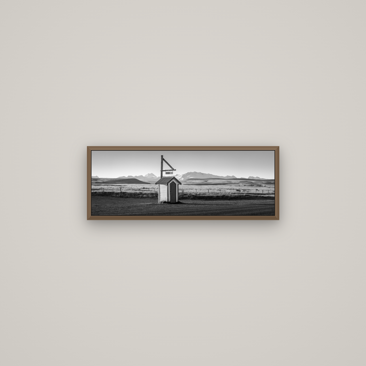 Twilight Reverie, Irishman Creek's Silent Witness, Basel Walnut, 68×24 cm. New Zealand fine art wall art by Stephen Milner.