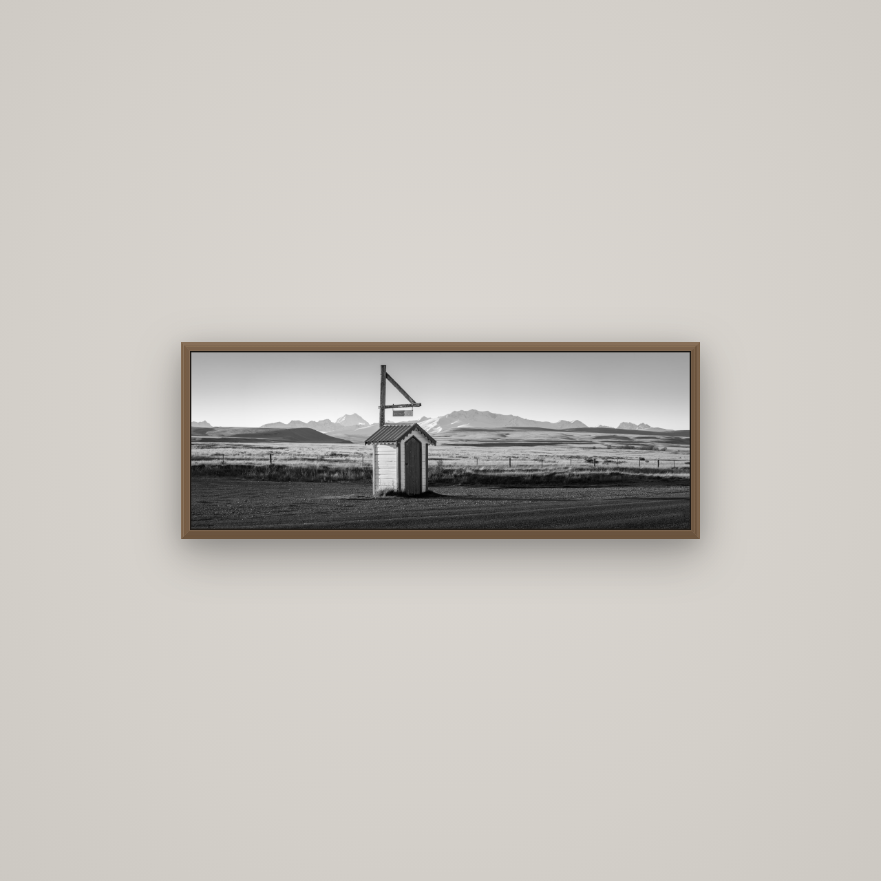 Twilight Reverie, Irishman Creek's Silent Witness, Basel Walnut, 85×30 cm. New Zealand fine art wall art by Stephen Milner.