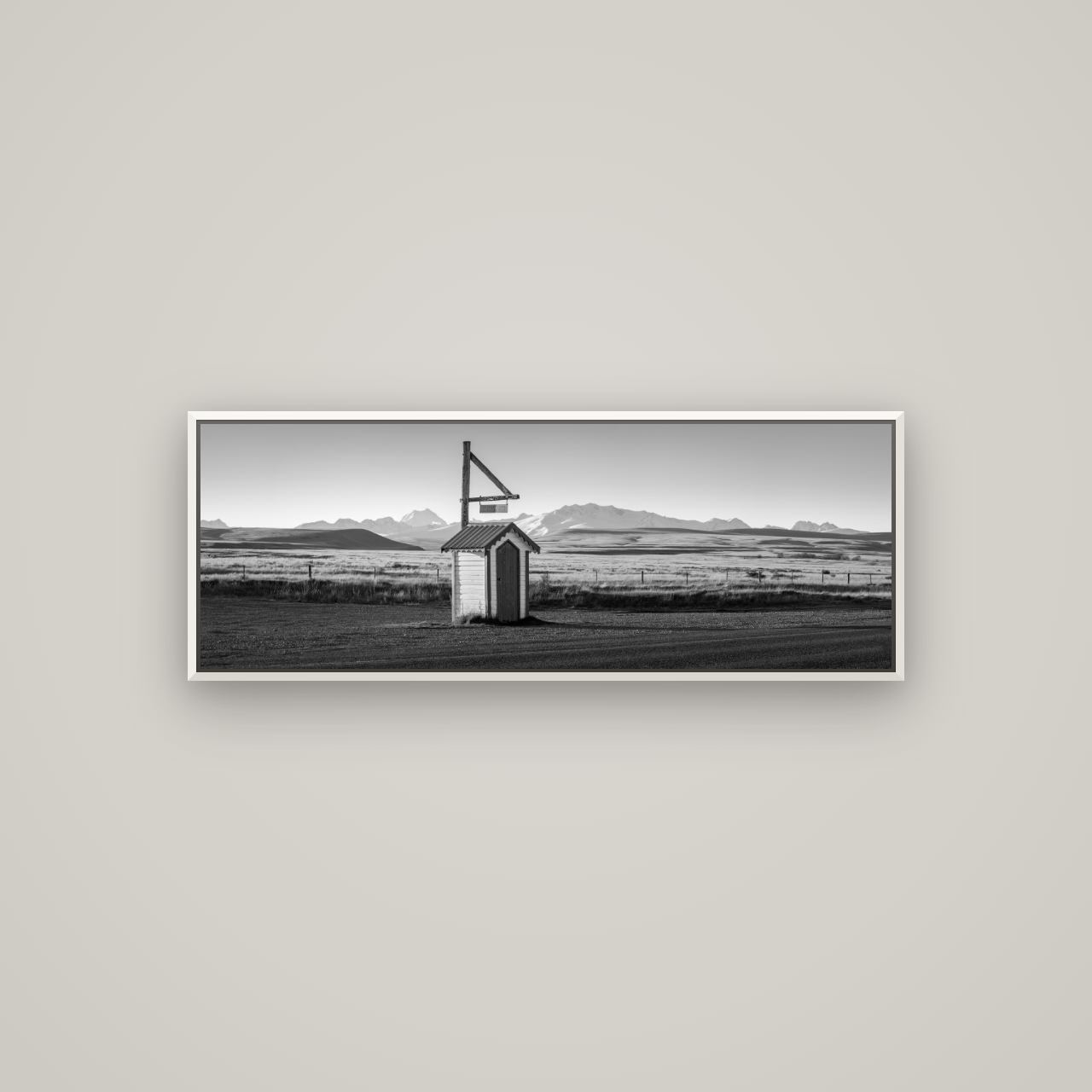 Twilight Reverie, Irishman Creek's Silent Witness — Basel White, 113×40 cm. New Zealand fine art wall art by Stephen Milner.