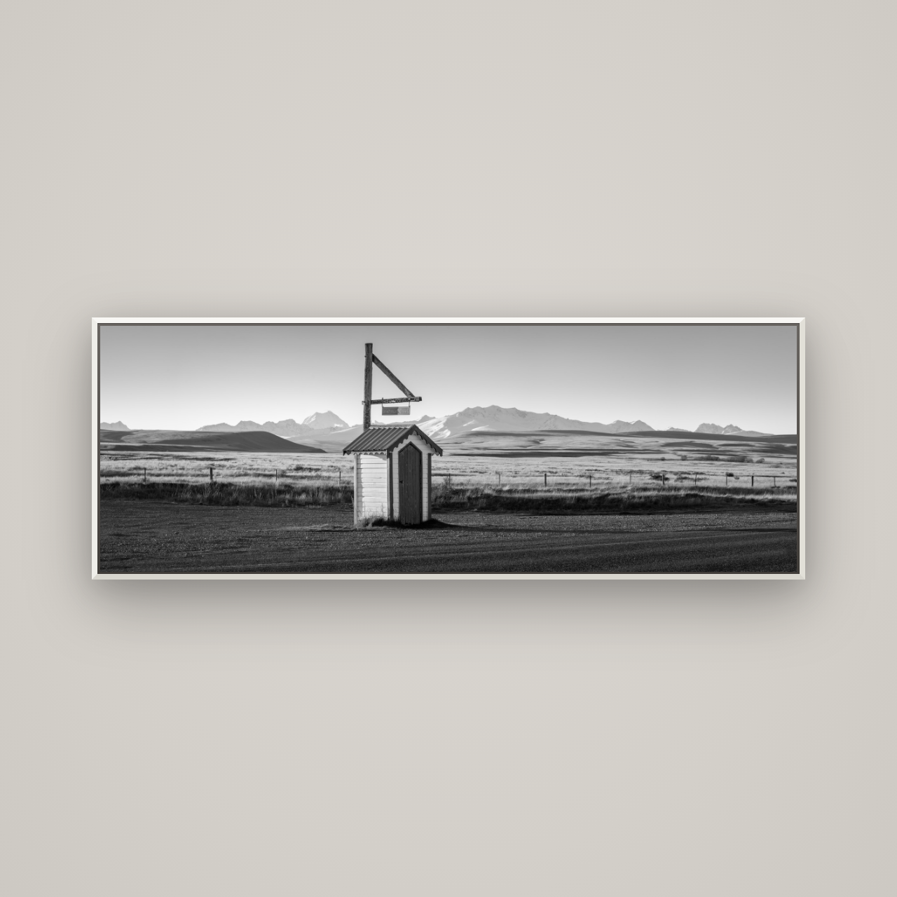Twilight Reverie, Irishman Creek's Silent Witness — Basel White, 170×60 cm. New Zealand fine art wall art by Stephen Milner.