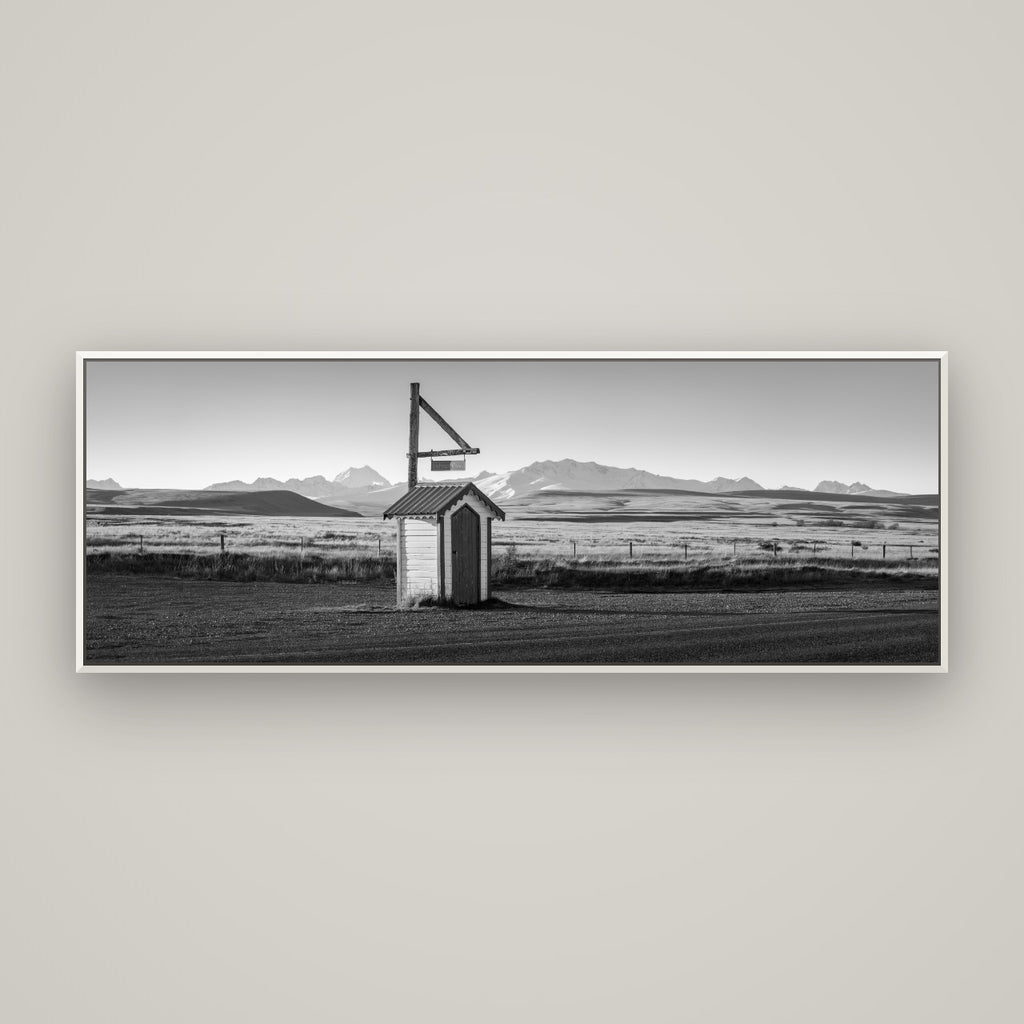 Twilight Reverie, Irishman Creek's Silent Witness — Basel White, 170×60 cm. New Zealand fine art wall art by Stephen Milner.