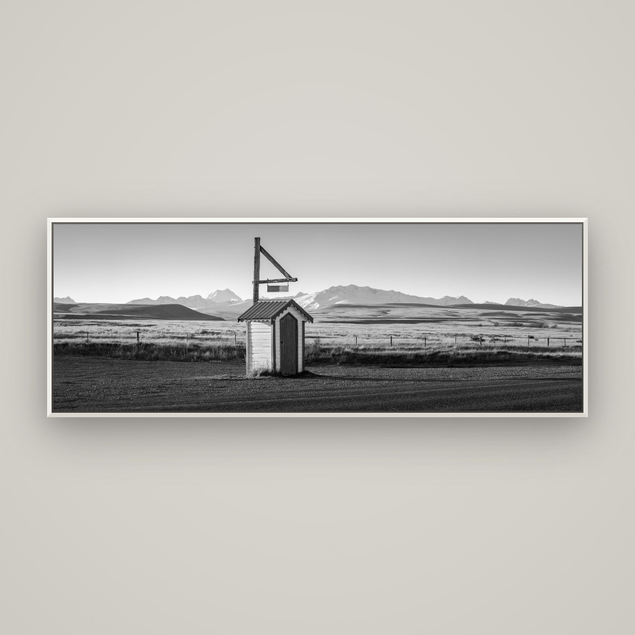 Twilight Reverie, Irishman Creek's Silent Witness — Basel White, 170×60 cm. New Zealand fine art wall art by Stephen Milner.