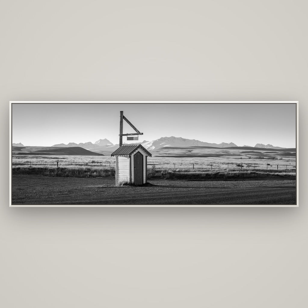 Twilight Reverie, Irishman Creek's Silent Witness — Basel White, 198×70 cm. New Zealand fine art wall art by Stephen Milner.