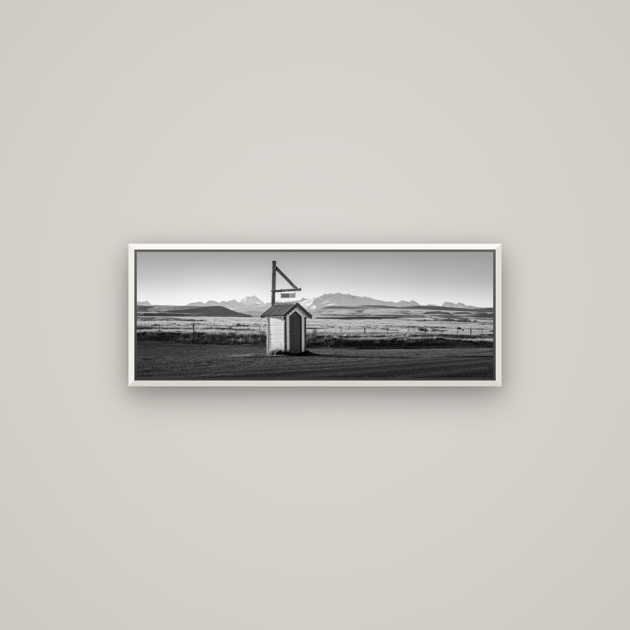 Twilight Reverie, Irishman Creek's Silent Witness — Basel White, 85×30 cm. New Zealand fine art wall art by Stephen Milner.