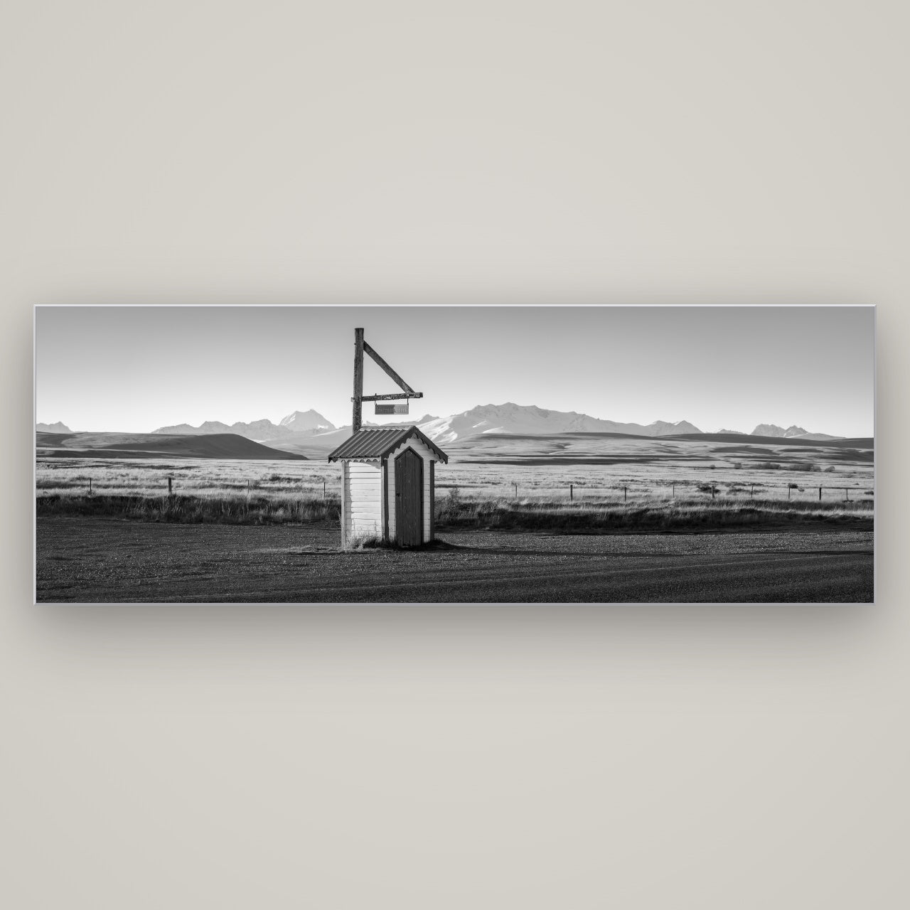 Twilight Reverie, Irishman Creek's Silent Witness — Slimline Silver, 198×70 cm. New Zealand fine art wall art by Stephen Milner.