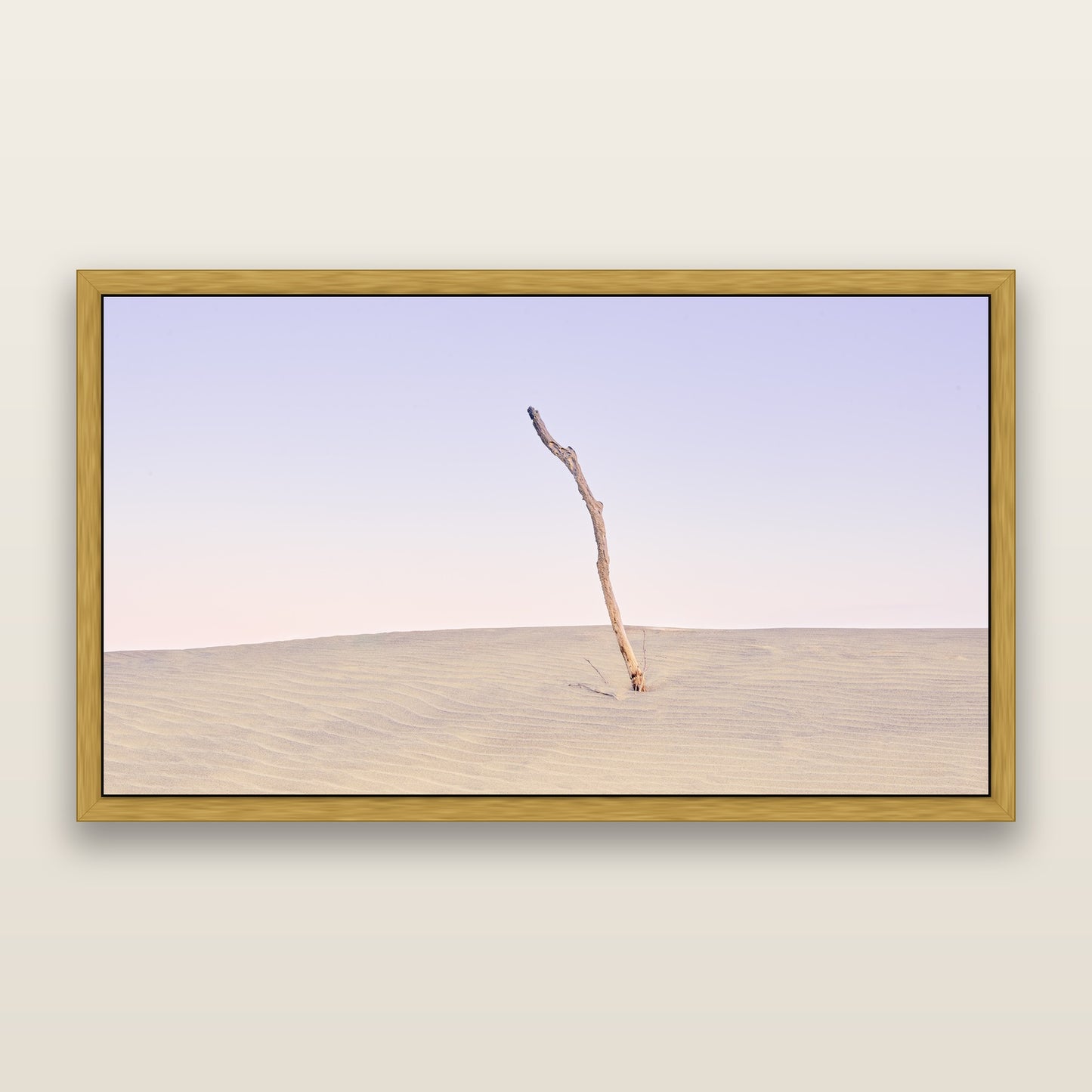 Twilight Reverie, Pouto Peninsular — framed metallic canvas print, Antique Gold frame. New Zealand fine art landscape wall art by Stephen Milner.