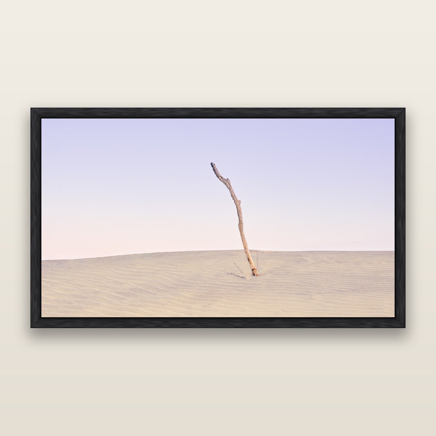 Twilight Reverie, Pouto Peninsular — framed metallic canvas print, Black frame. New Zealand fine art landscape wall art by Stephen Milner.