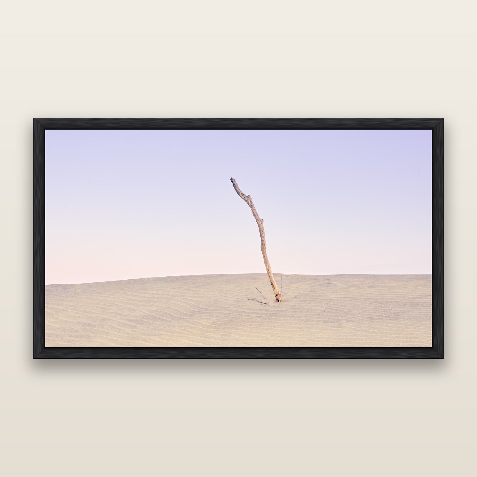 Twilight Reverie, Pouto Peninsular — framed metallic canvas print, Black frame. New Zealand fine art landscape wall art by Stephen Milner.