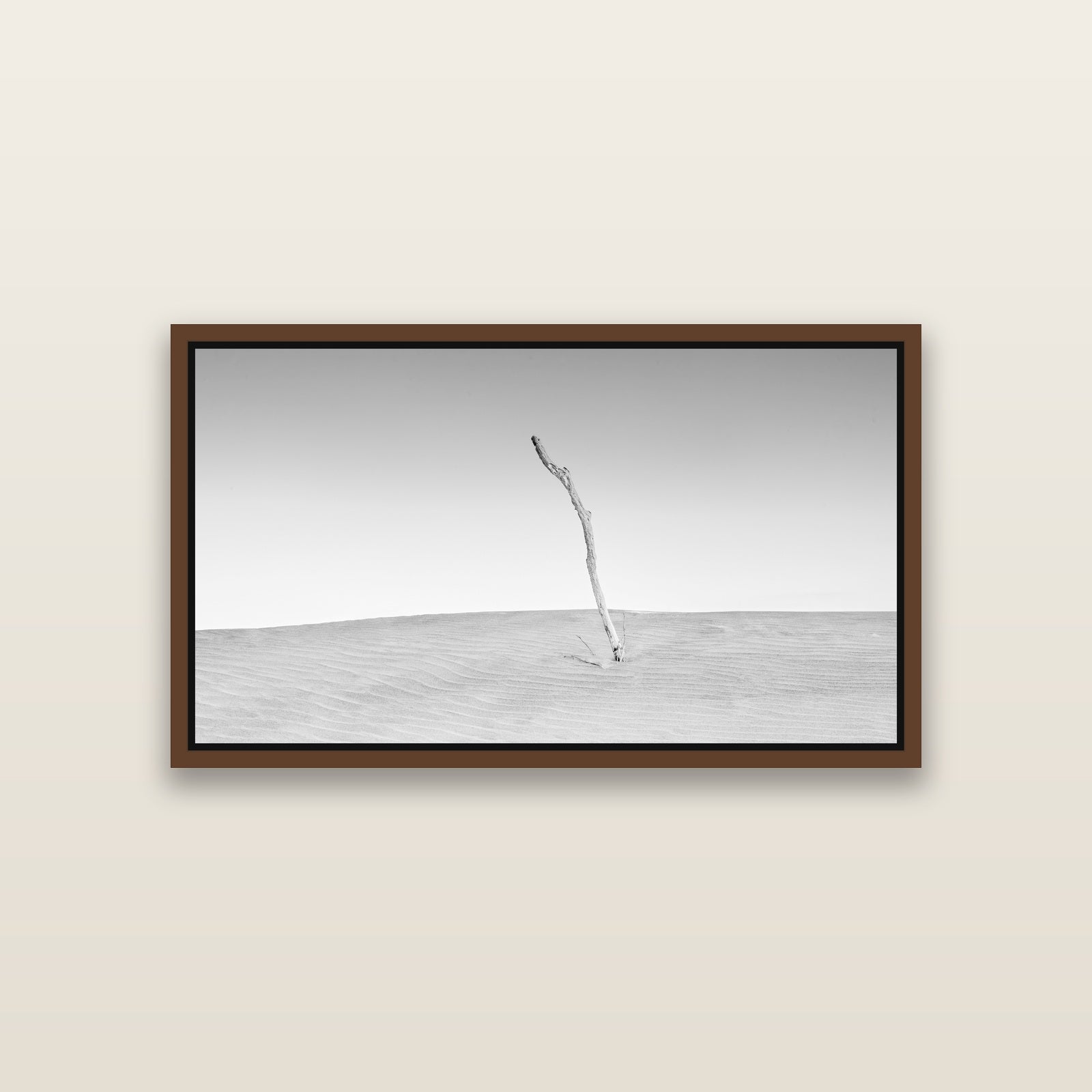 Twilight Reverie, Pouto Peninsula — Brown framed metallic canvas print, small 81 × 46 cm. New Zealand fine art landscape wall art by Stephen Milner.