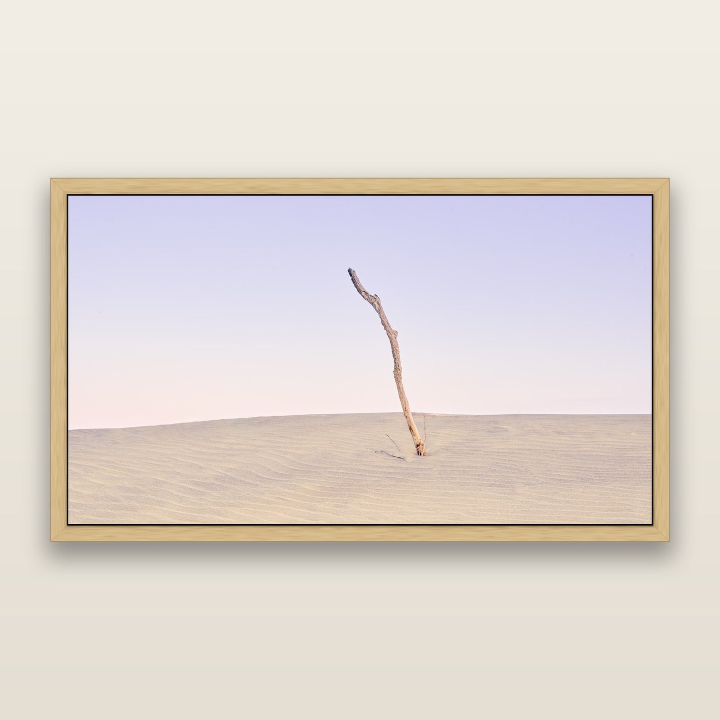 Twilight Reverie, Pouto Peninsular — framed metallic canvas print, Natural frame. New Zealand fine art landscape wall art by Stephen Milner.