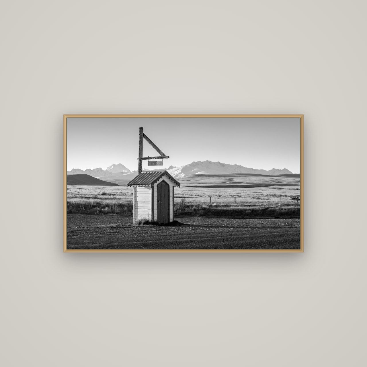 Twilight Reverie, Pouto Peninsula, Basel Natural Oak, 107×60 cm. New Zealand fine art wall art by Stephen Milner.