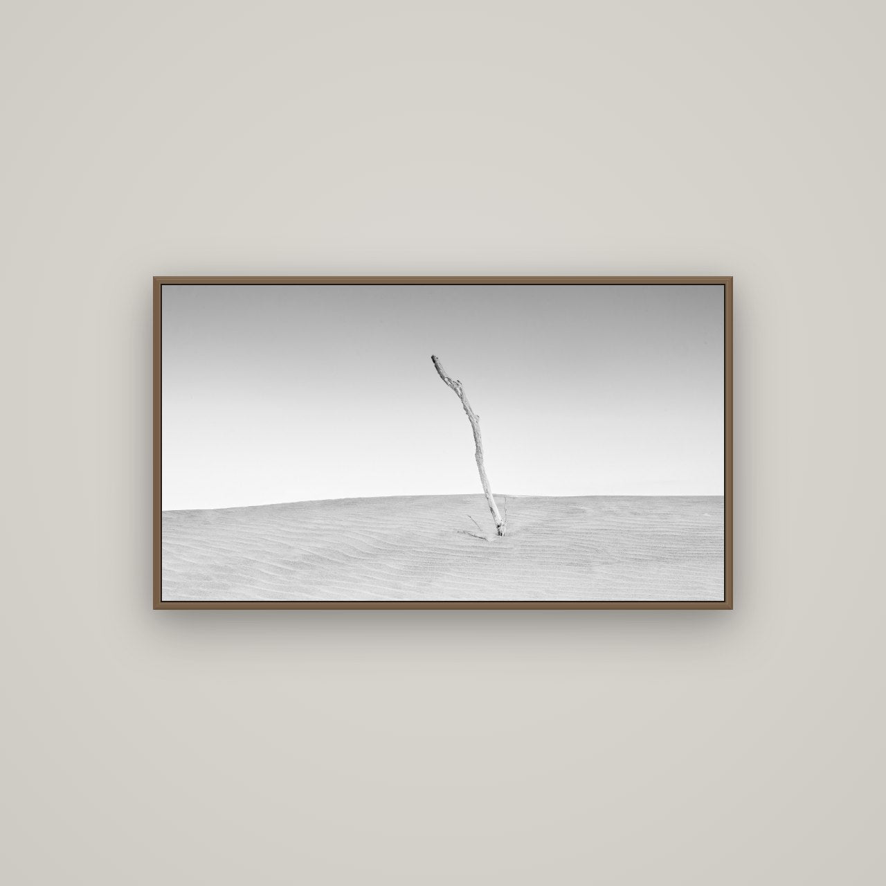 Twilight Reverie, Pouto Peninsula, Basel Walnut, 107×60 cm. New Zealand fine art photograph under matte acrylic glass.