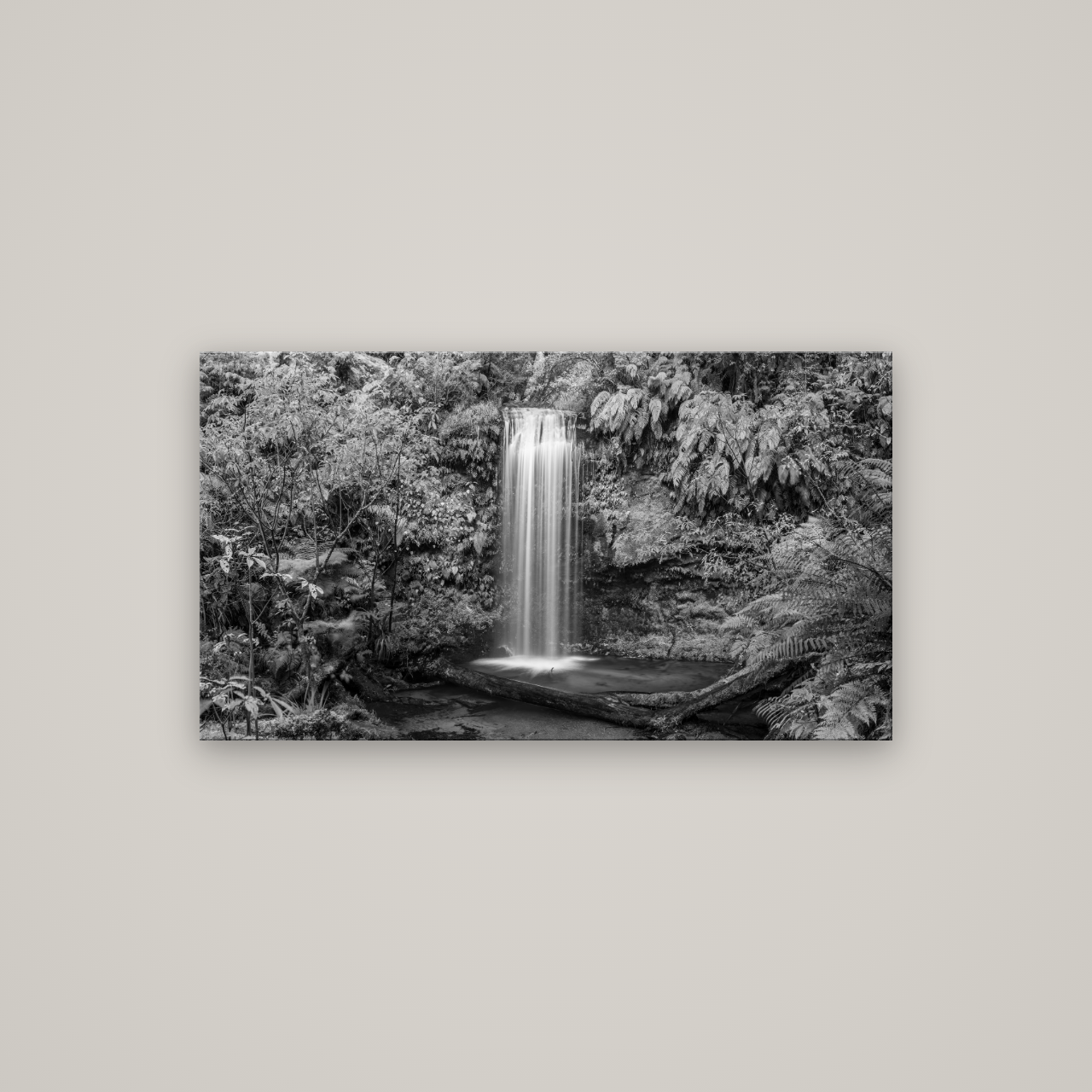 Veil of Serenity, Koropuku Falls — No frame, 107×60 cm. New Zealand fine art wall art by Stephen Milner.
