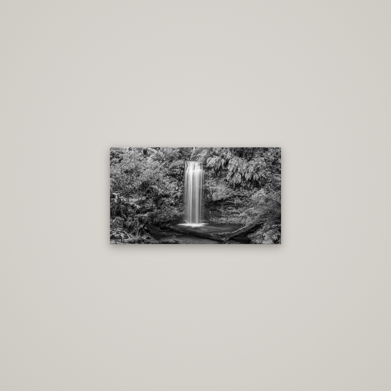 Veil of Serenity, Koropuku Falls — No frame, 53×30 cm. New Zealand fine art wall art by Stephen Milner.