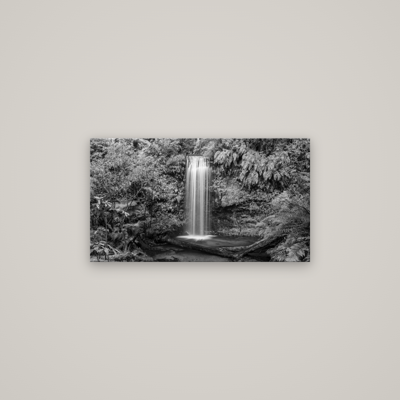 Veil of Serenity, Koropuku Falls — No frame, 80×45 cm. New Zealand fine art wall art by Stephen Milner.