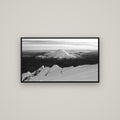 Volcanic Light, Mount Ngauruhoe — Basel Black, 107×60 cm. New Zealand fine art wall art by Stephen Milner.