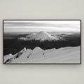 Volcanic Light, Mount Ngauruhoe — Basel Black, 196×110 cm. New Zealand fine art wall art by Stephen Milner.
