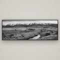 Whispers of Solitude, The Old Homestead — Basel Black, 198×70 cm. New Zealand fine art wall art by Stephen Milner.