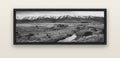 Whispers of Solitude, The Old Homestead — black float frame canvas, 152 × 56 cm. New Zealand fine art landscape wall art by Stephen Milner.