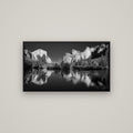 Yosemite Calm Reflection, Valley View — Basel Black, 107×60 cm. New Zealand fine art wall art by Stephen Milner.