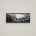 Yosemite's Embrace, Tunnel View at Sunset — Basel Black, 113×40 cm. New Zealand fine art wall art by Stephen Milner.