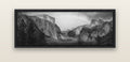Yosemite's Embrace, Tunnel View at Sunset — black float frame canvas, 152 × 56 cm. New Zealand fine art landscape wall art by Stephen Milner.