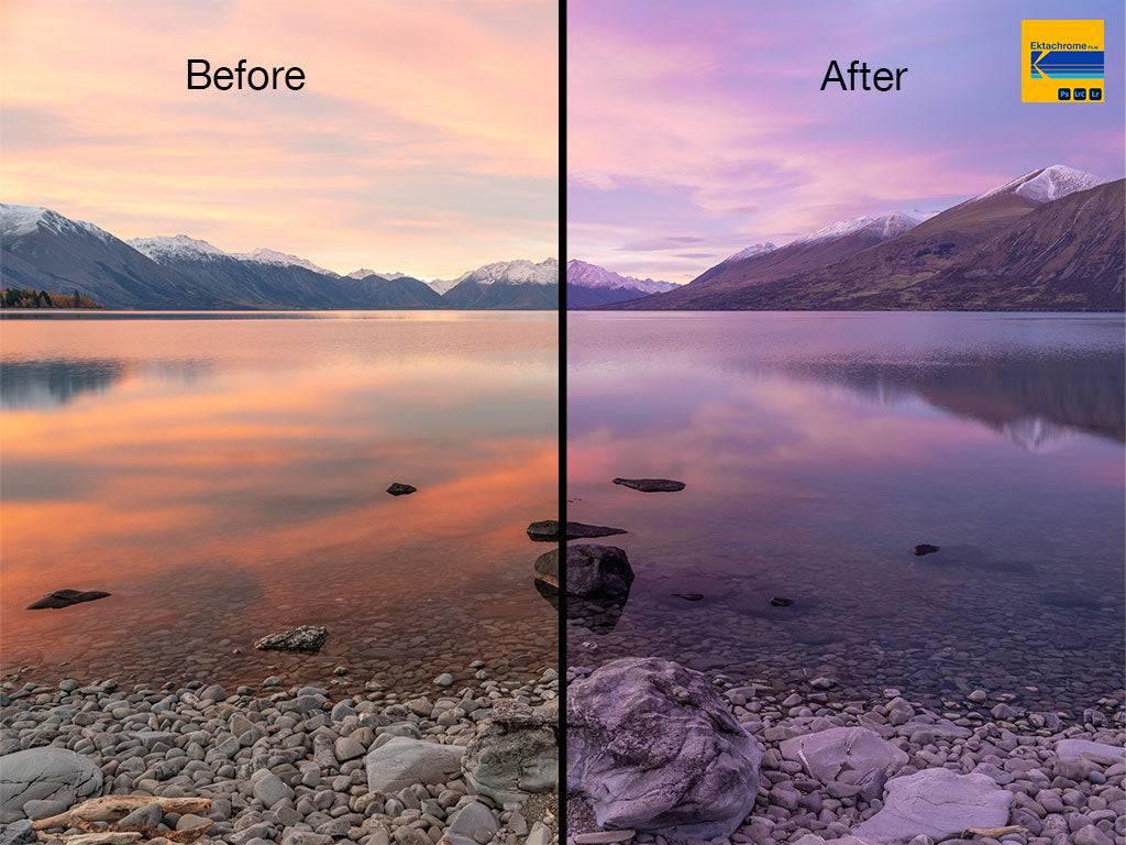 Photoshop and Lightroom Presets Slide Film Simulation Presets - by Award Winning New Zealand Landscape Photographer Stephen Milner