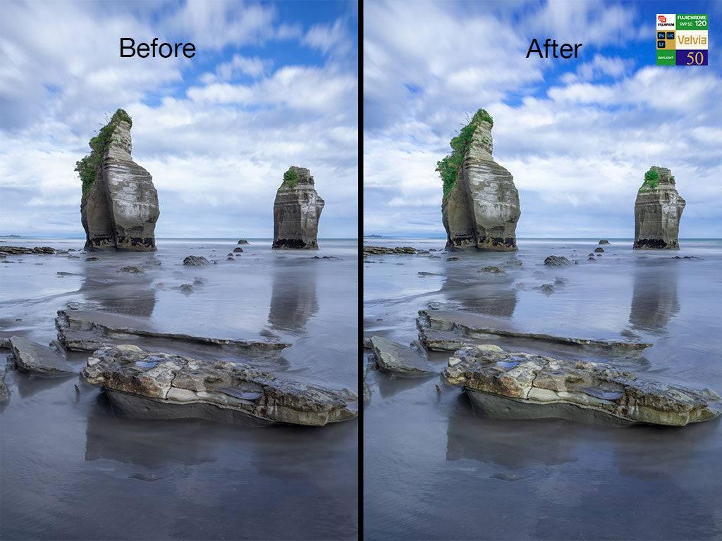 Photoshop and Lightroom Presets Slide Film Simulation Presets - by Award Winning New Zealand Landscape Photographer Stephen Milner