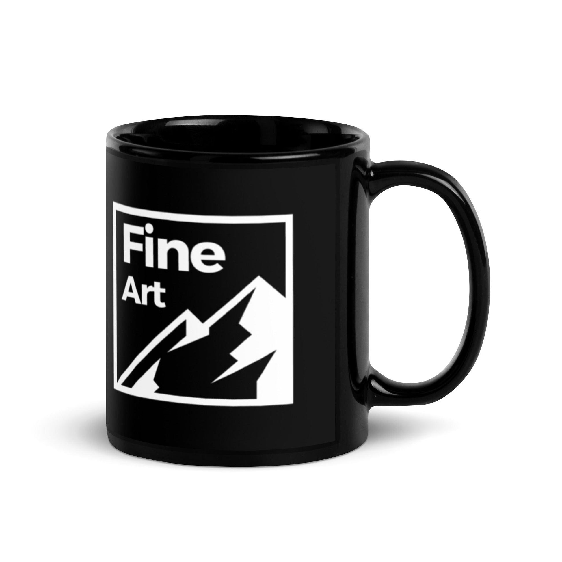 Black Glossy Mug - by Award Winning New Zealand Landscape Photographer Stephen Milner