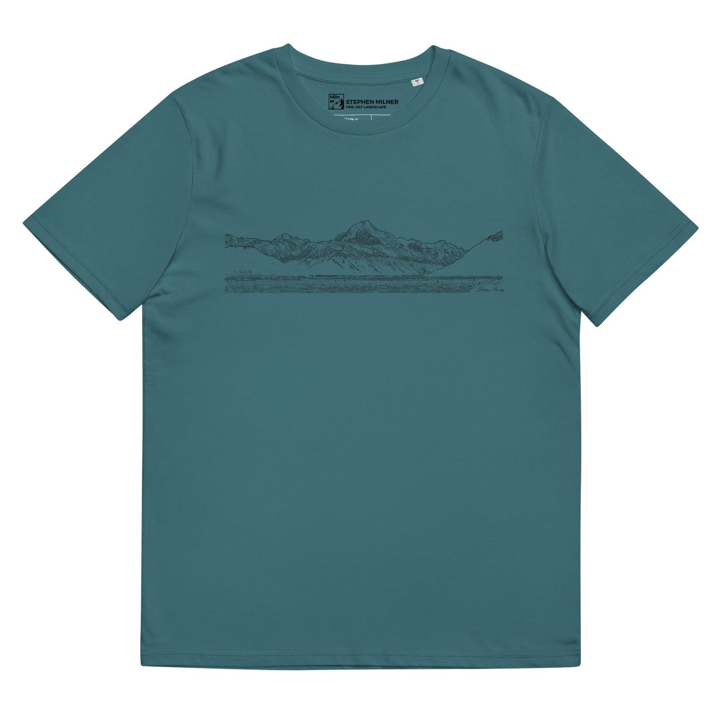 Mount Cook unisex organic cotton t-shirt - by Award Winning New Zealand Landscape Photographer Stephen Milner