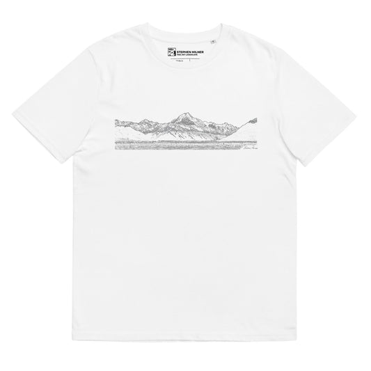 Mount Cook unisex organic cotton t-shirt - by Award Winning New Zealand Landscape Photographer Stephen Milner