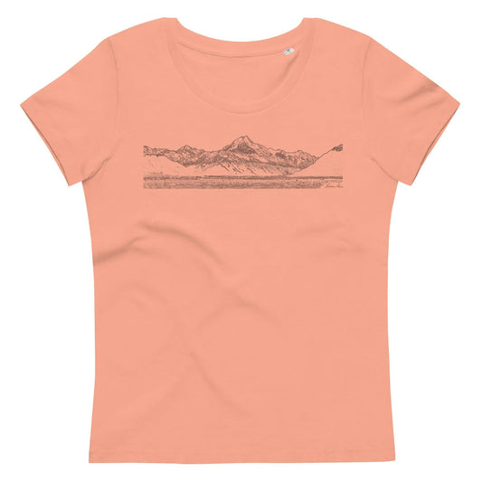 Mount Cook women's fitted eco tee - by Award Winning New Zealand Landscape Photographer Stephen Milner